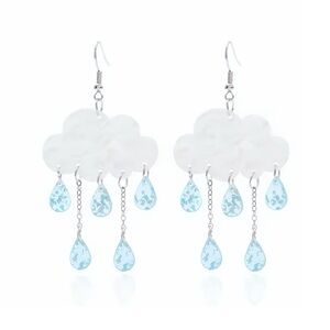 Rain Cloud Dangly Earrings